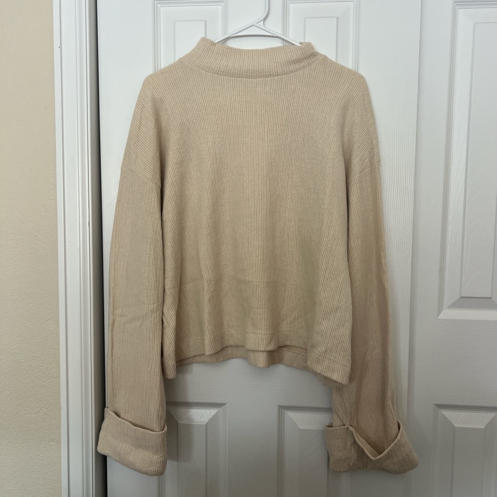 Zara Cream Turtleneck Sweater